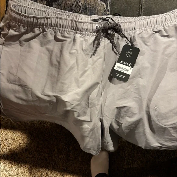 NWT Allbirds Natural Run Athletic Shorts in Medium Grey - Picture 2 of 9
